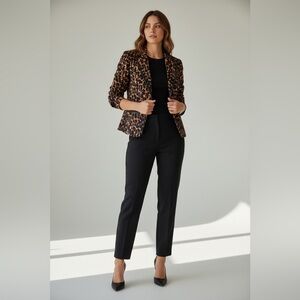 NWOT! 🐆Leopard Print Suit Jacket🐆 Size XS